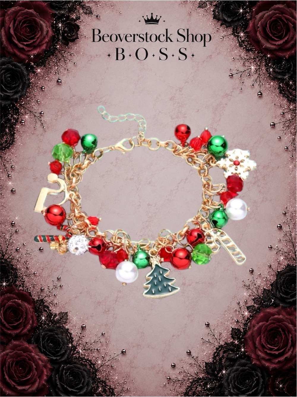 New Christmas Jingle Bells (they actually make noise) Gold Tone Charm Bracelet